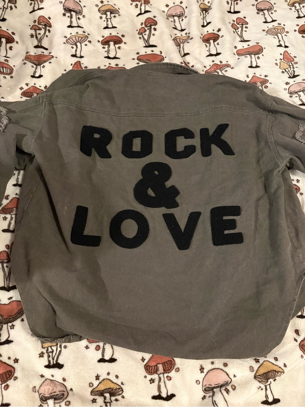 Sweet Lovely By Jen Rock & Love Gray Oversized Shacket Size Medium